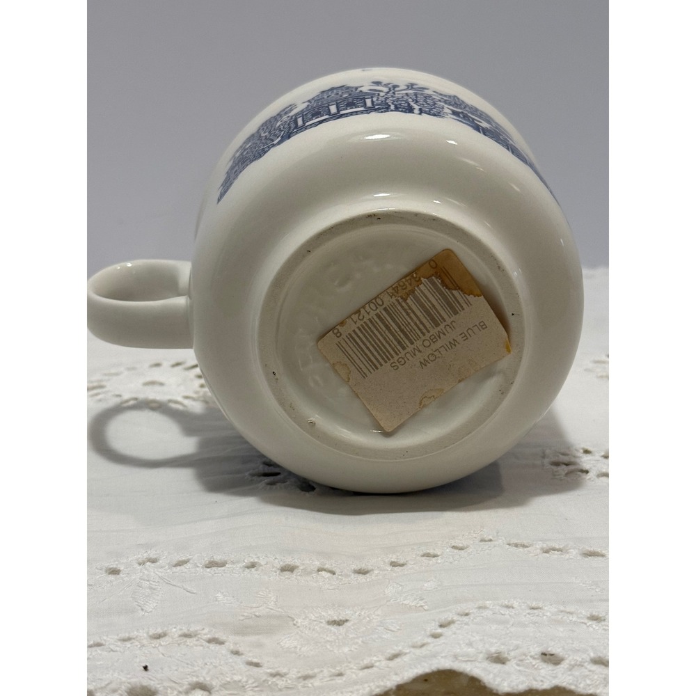 Blue Willow Jumbo Soup Mug Oversized Ceramic Coffee Cup Chinoiserie Blue White - Picture 3 of 4